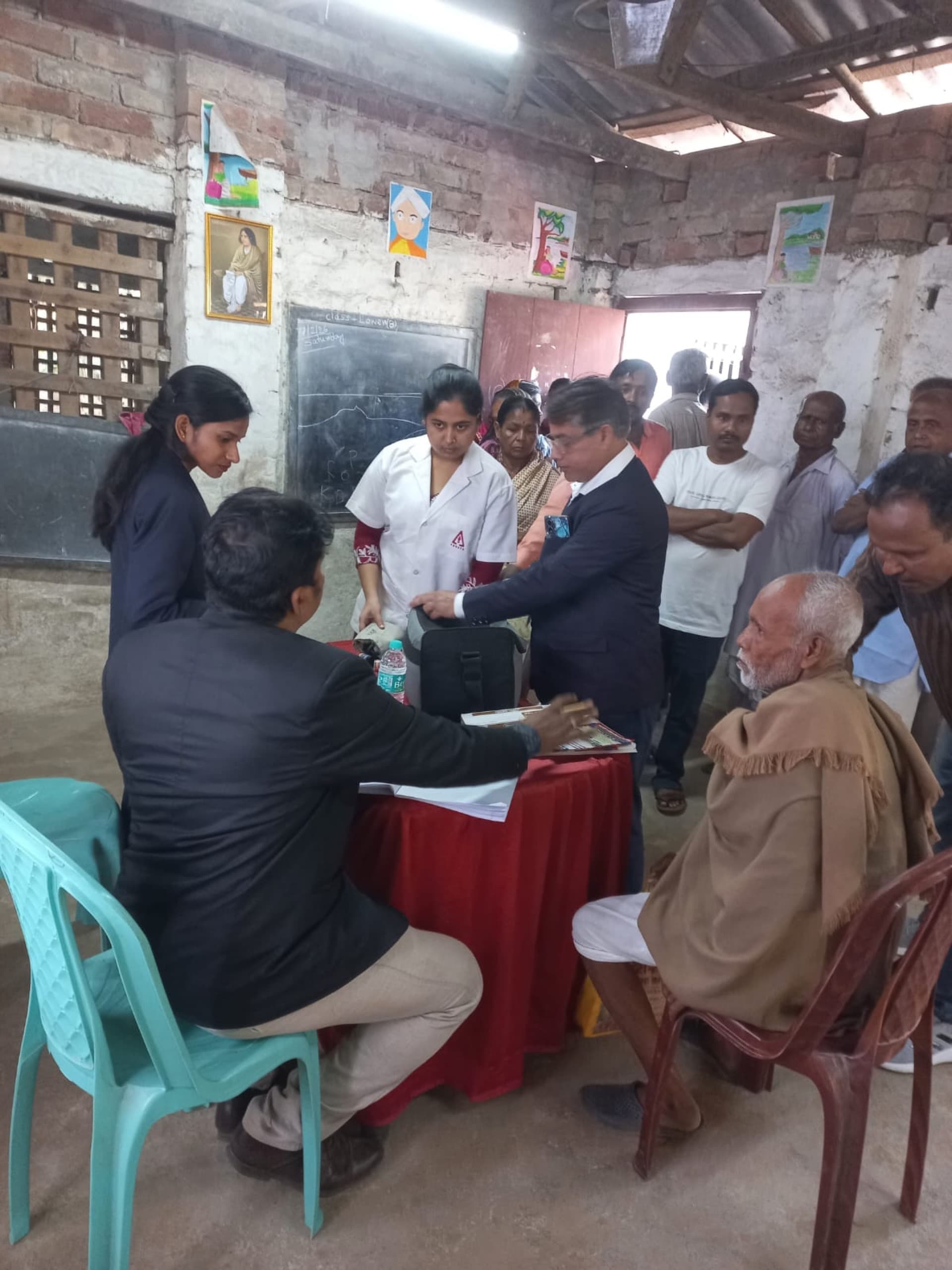 Village health camp organised by Baromaa Hospital